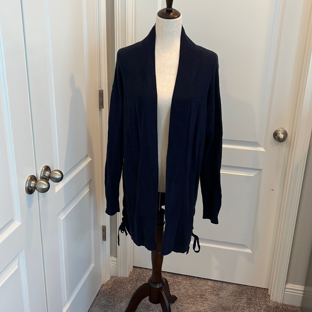 Gap navy open front cardigan size M